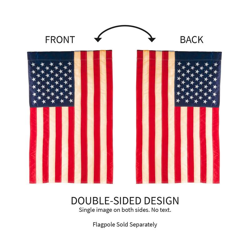 Patriotic, American Flag, Tea Stained