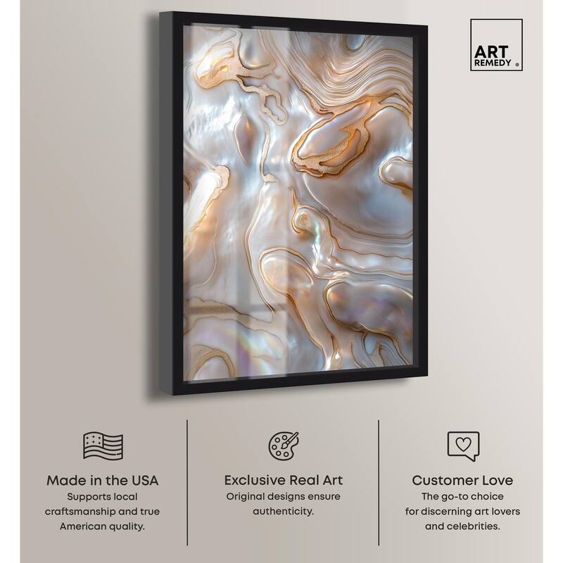 Fluid Preciousness I Shadowbox by Art Remedy