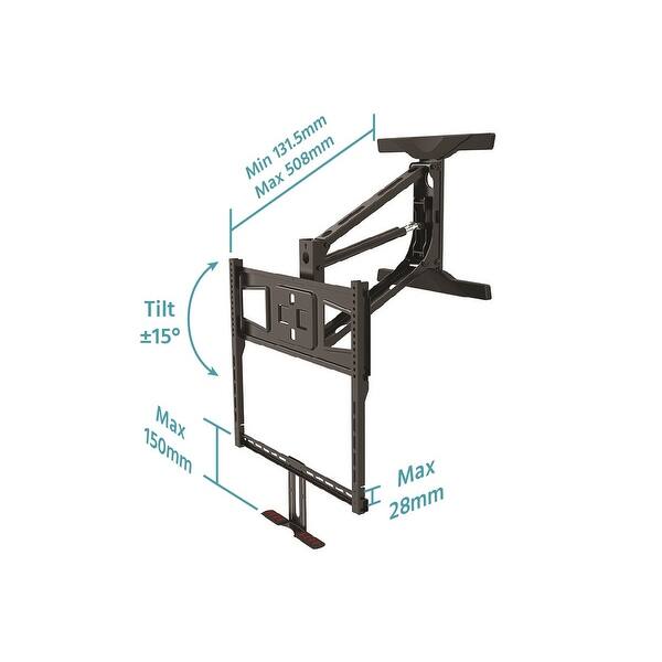 Shop Above Fireplace Pull Down Full Motion Tv Wall Mantel Mount