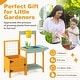 preview thumbnail 6 of 7, Kids Outdoor Potting Bench with See-Through Window - 35" x 15" x 35"(L x W x H)