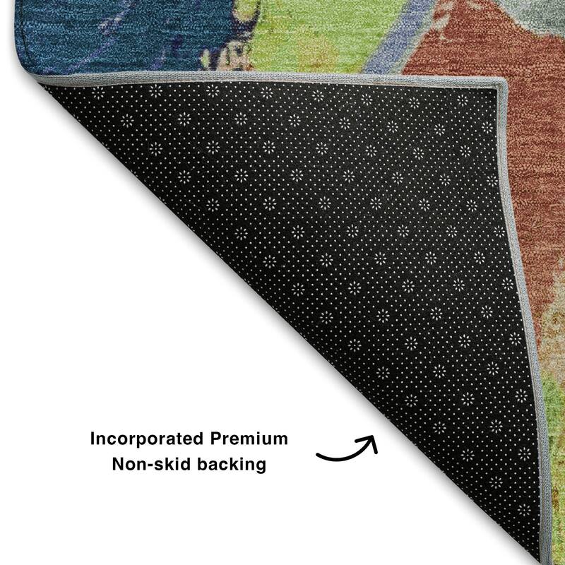 Premium Washable Super Soft Abstract Contemporary Mayfield Rug