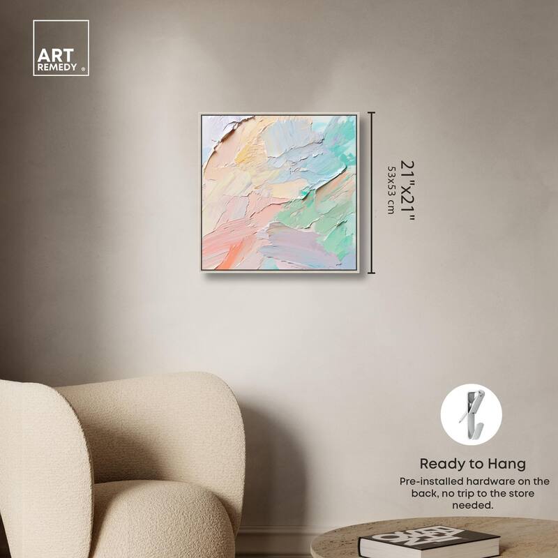 Flowing Mousse III Canvas by Art Remedy
