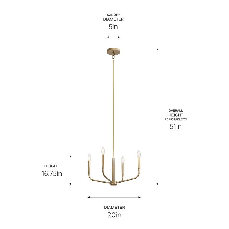 Kichler Lighting Madden Candle Chandelier