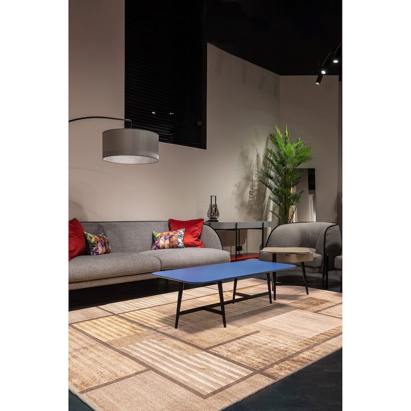 ECARPETGALLERY Hand-knotted Opulence Taupe Silk, Wool Rug - 6'0 x 8'10