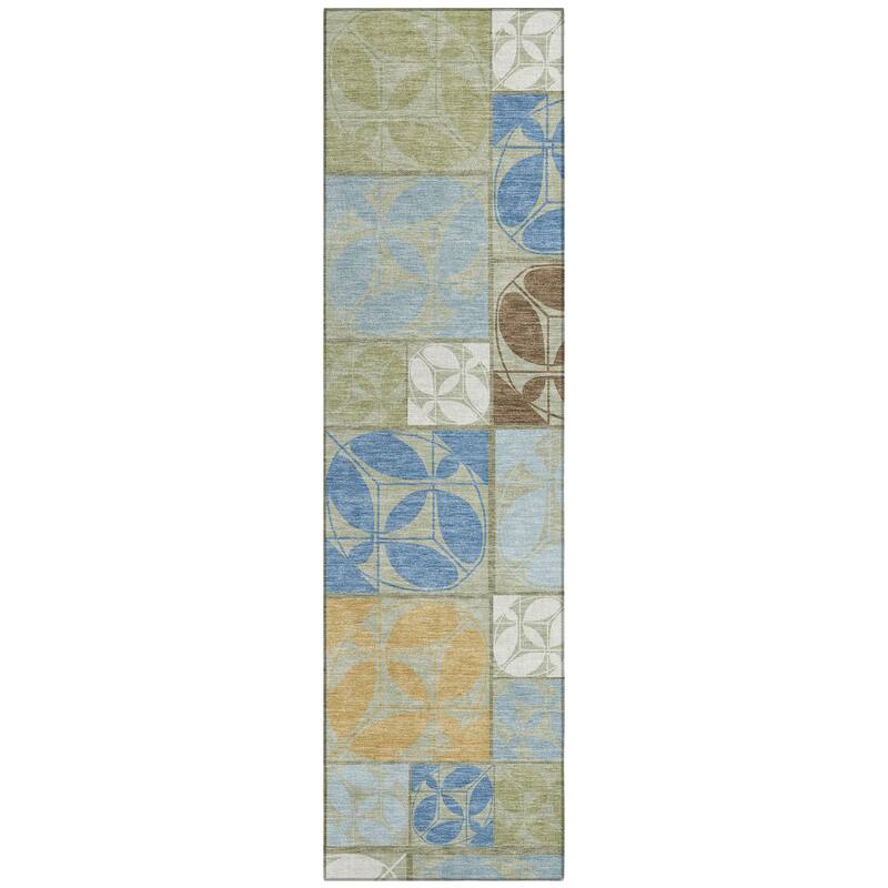 Machine Washable Indoor/ Outdoor Patch Lupton Chantille Rug