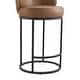 preview thumbnail 50 of 51, Spruce & Spring Chloe Upholstered Swivel Counter Bar Stool with Metal Frame and Arched Back