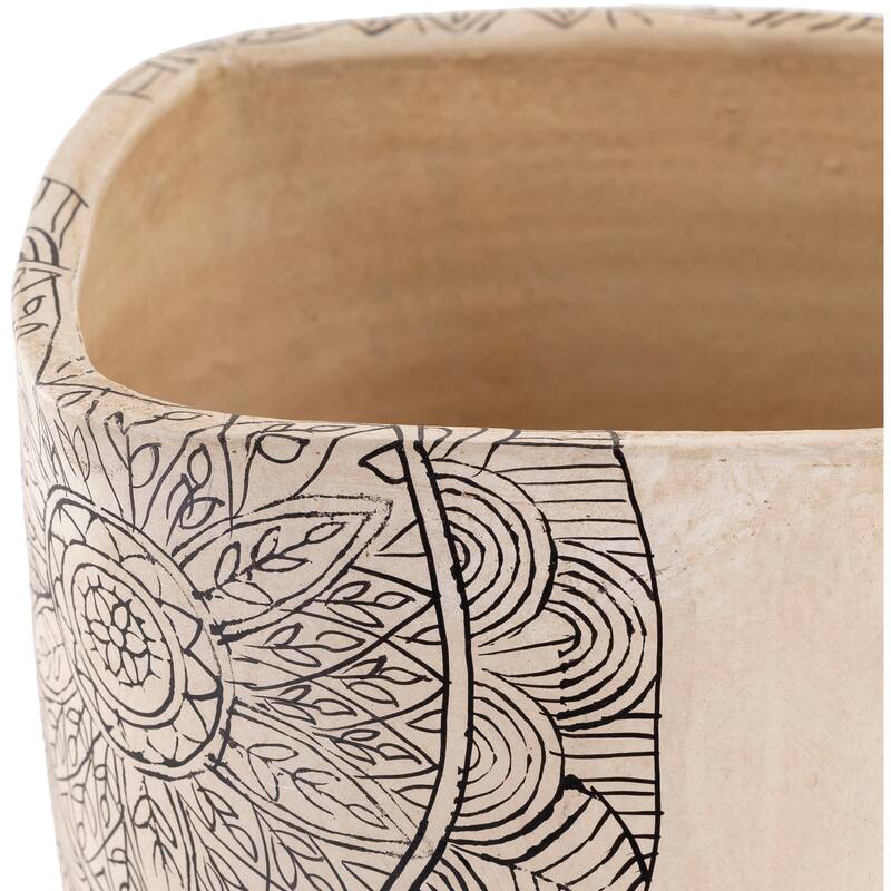 Artistic Weavers Gene Terracotta Mandala Indoor Planter