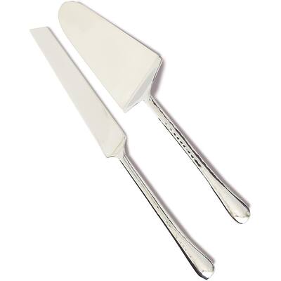 Hammered Cake Server Set