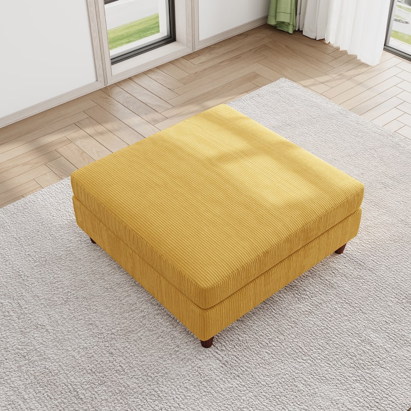 Large Corduroy Ottoman