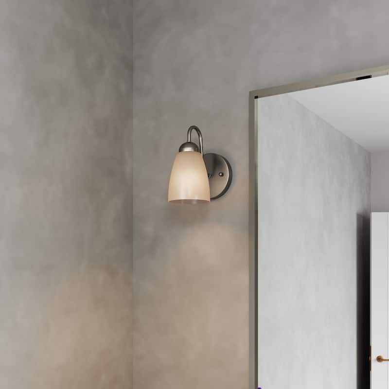 Brio Lighting Nell- 1 Light Dimmable Bathroom Vanity Light - Silver