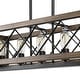 preview thumbnail 23 of 27, LALUZ Farmhouse 5-Light Rectangle Wood Chandelier Rustic Island Lights for Dining Kitchen Island