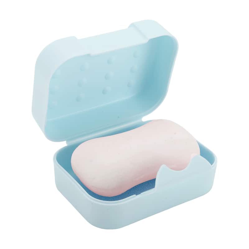 Portable Soap Holder for Bathroom 4.33"x3.15"x1.97" 1 Pc