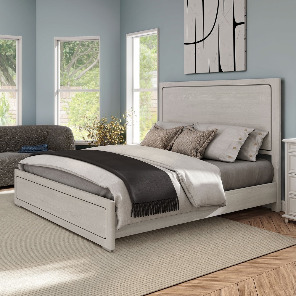 Furniture of America Sorelle Modern Solid Wood Panel Bed