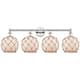 Option Polished Nickel / White Glass with Brown Rope