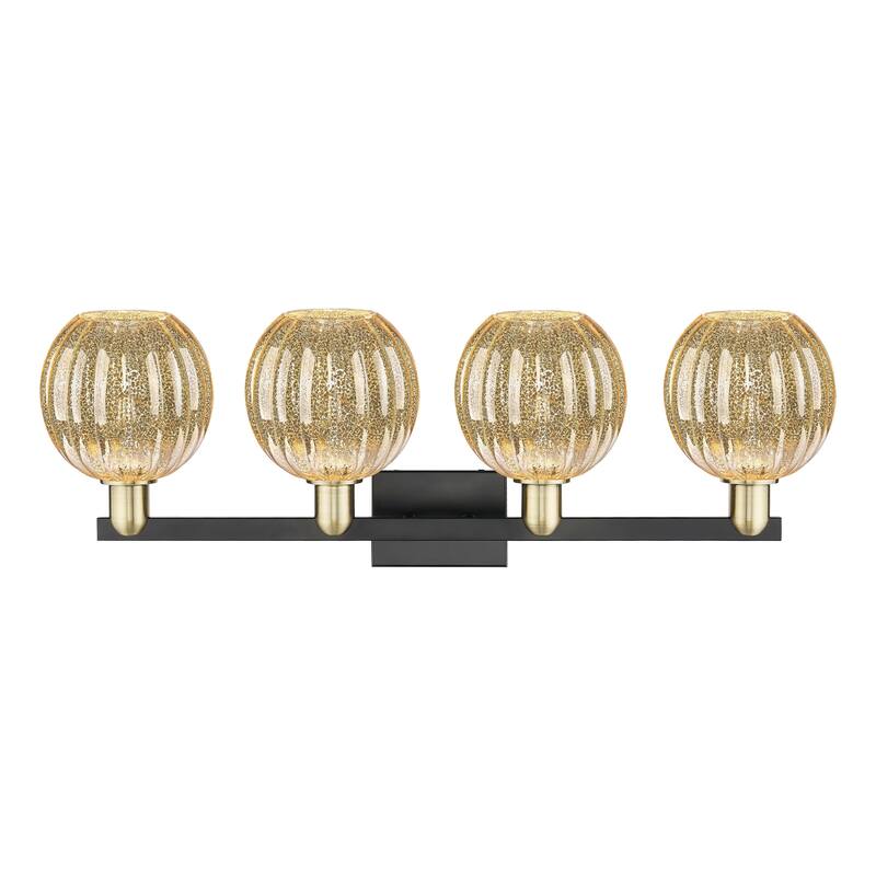 Innovations Lighting Downtown Urban - Preston - 4 Light 36" Globe Shade Bath Vanity Light