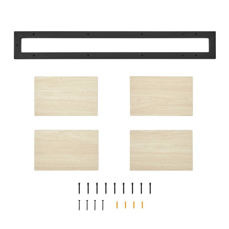 Danya B. 4-Tier Ladder Bracket Floating Wall Shelves