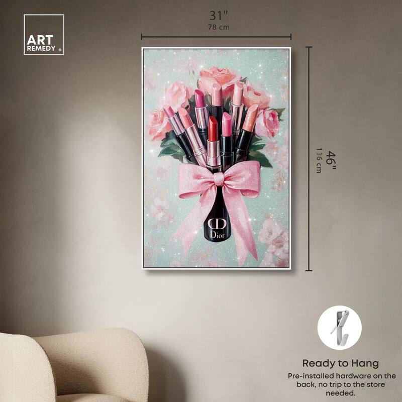 Petitie Bouquet of Lipsticks Canvas by Art Remedy