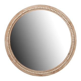 A&B Home Lowley Wall Mirror - Brown