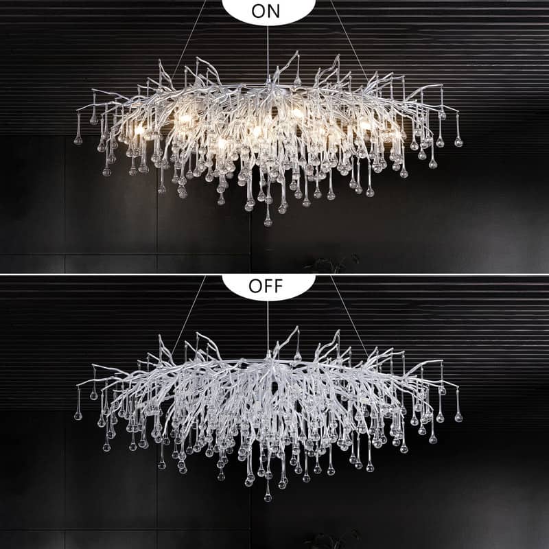 KAYLA 47in-13Light Modern Indoor Crystal Chandelier