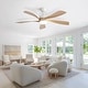 preview thumbnail 93 of 118, Sofucor 45/52 Inch Ceiling Fan with Remote & Lights Quiet DC Motor 5 Blade High CFM Modern Fan