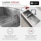 preview thumbnail 10 of 12, STYLISH 42 inch Stainless Steel 16G 70/30 Double Bowl Workstation Kitchen Sink - 42" x 19" x 10"