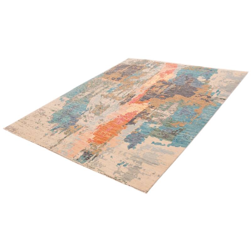 ECARPETGALLERY Hand-knotted Mystique Multi Color Wool Rug - 9' x 11' 8"