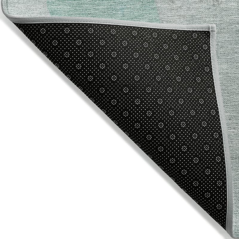 HomeRoots Abstract Transitional Rectangle Outdoor Rug
