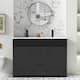 Option 48"-Black Double Sink
