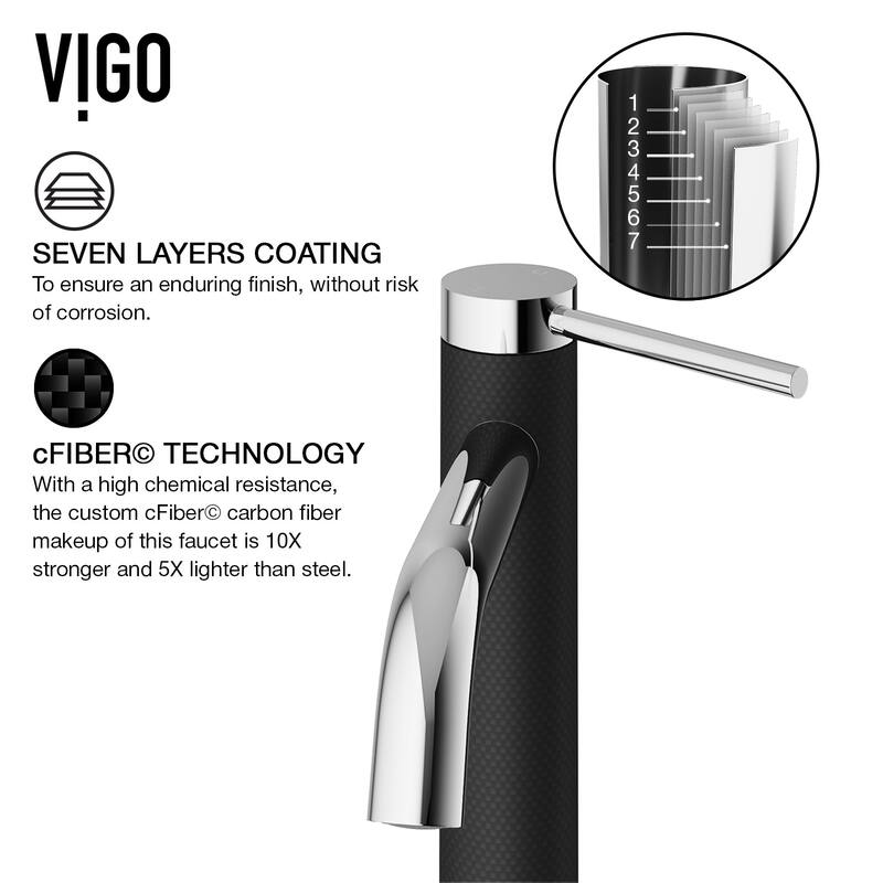 Vigo VGT2028 Giralda Gothic 16" L x 11" W x 10" H Oval Concrete Vessel - Chrome