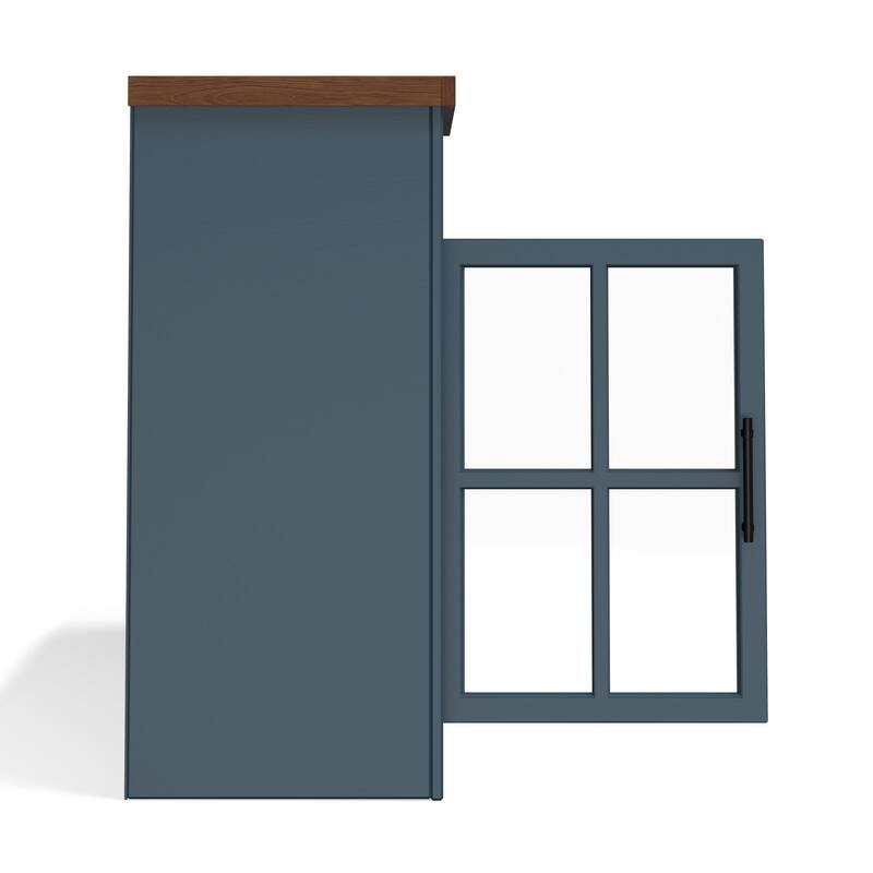 Bridgevine Home 74 inch Fireplace TV Stand Console for TVs up to 85 inches