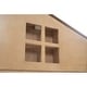 preview thumbnail 11 of 26, Full Size House Platform Kids Bed Frame with LED Lights and Storage, Wood Color