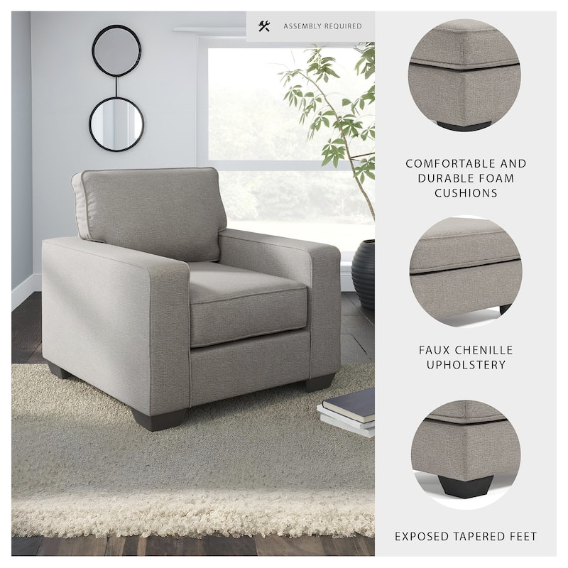 Greaves Stone Chair - 38"W x 38"D x 37"H