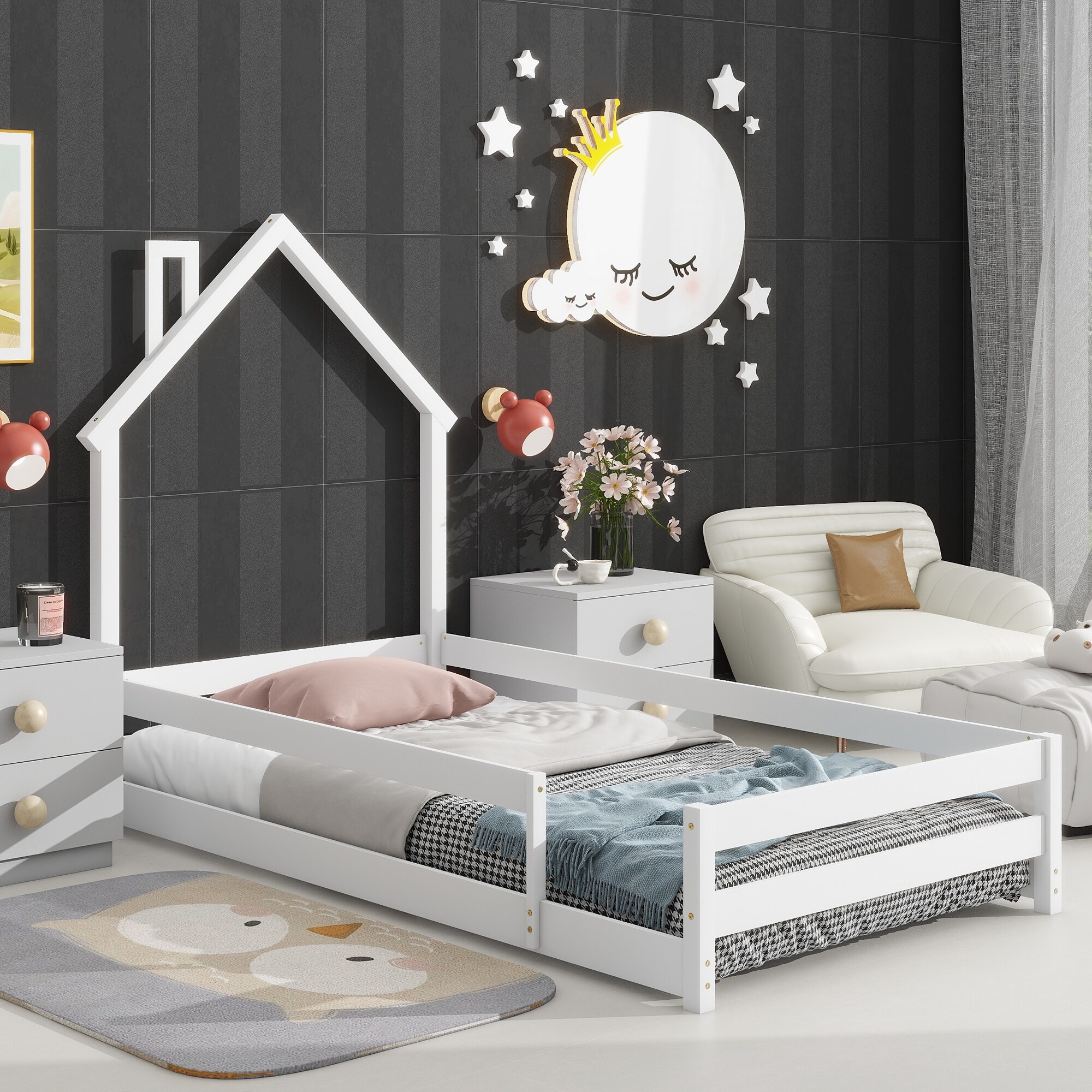 WW Twin Size Wood bed