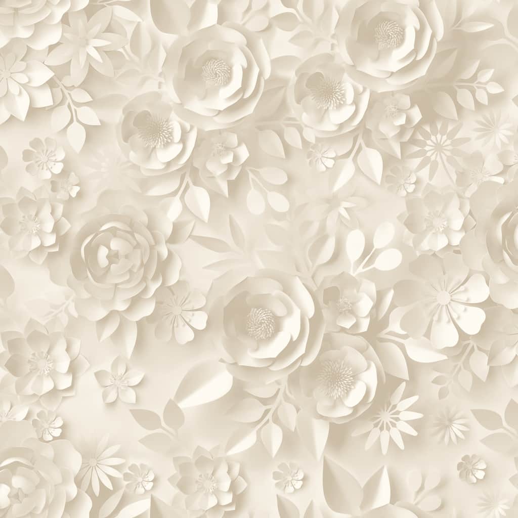 Veer Decor Paper Flowers Wallpaper