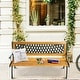 preview thumbnail 5 of 9, 49 1/2'' Patio Park Garden Bench Porch Path Chair Outdoor Deck Cast