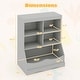 preview thumbnail 4 of 6, 3-Tier Children Storage Bookcase with 5 Open Compartments - 26.5" x 16" x 34.5"