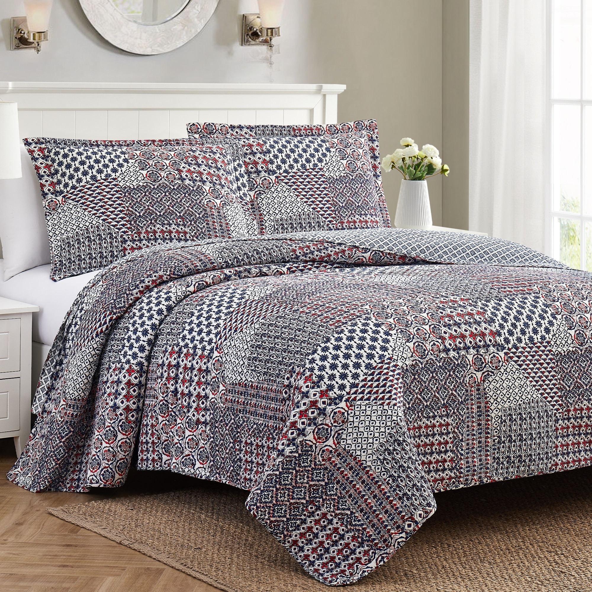 Cotton Enzyme Washed Quilt Set 
