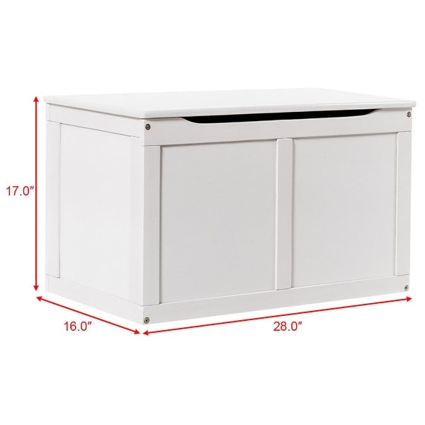 large white toy chest
