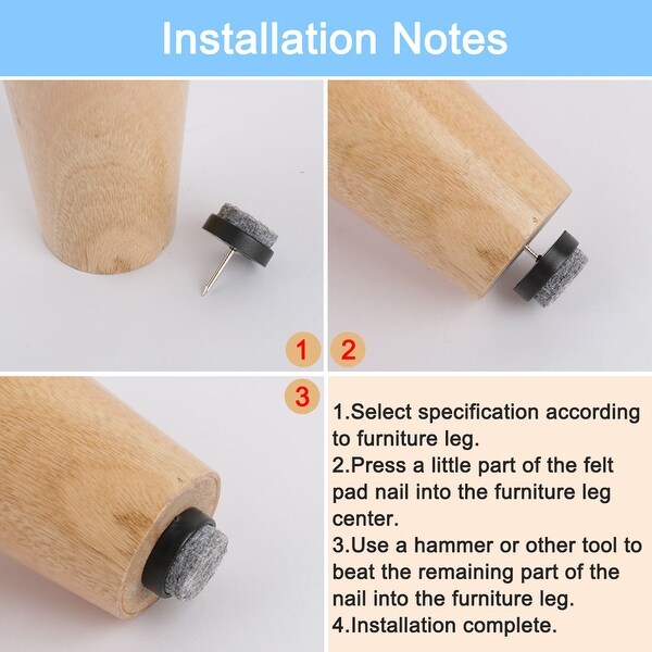 Nail in floor protectors for 2025 chairs