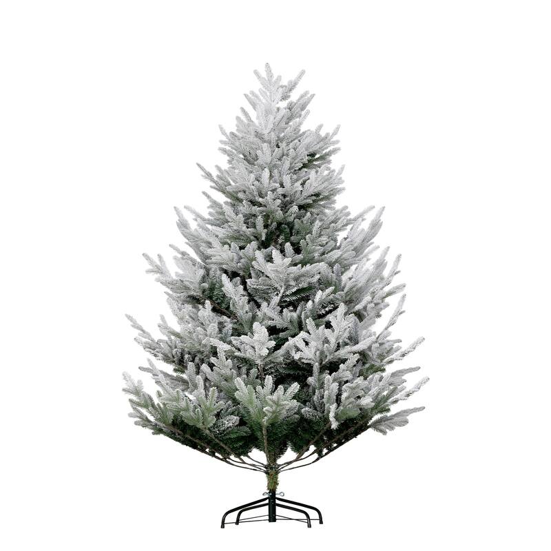 6FT Auto Open Artificial Hinged Christmas Tree with 795 Realistic BrancheS & Steel Base