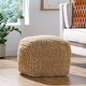 preview thumbnail 35 of 46, Stekar Boho Handcrafted Tufted Fabric Cube Pouf by Christopher Knight Home