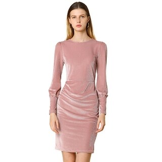women's pink sheath dress