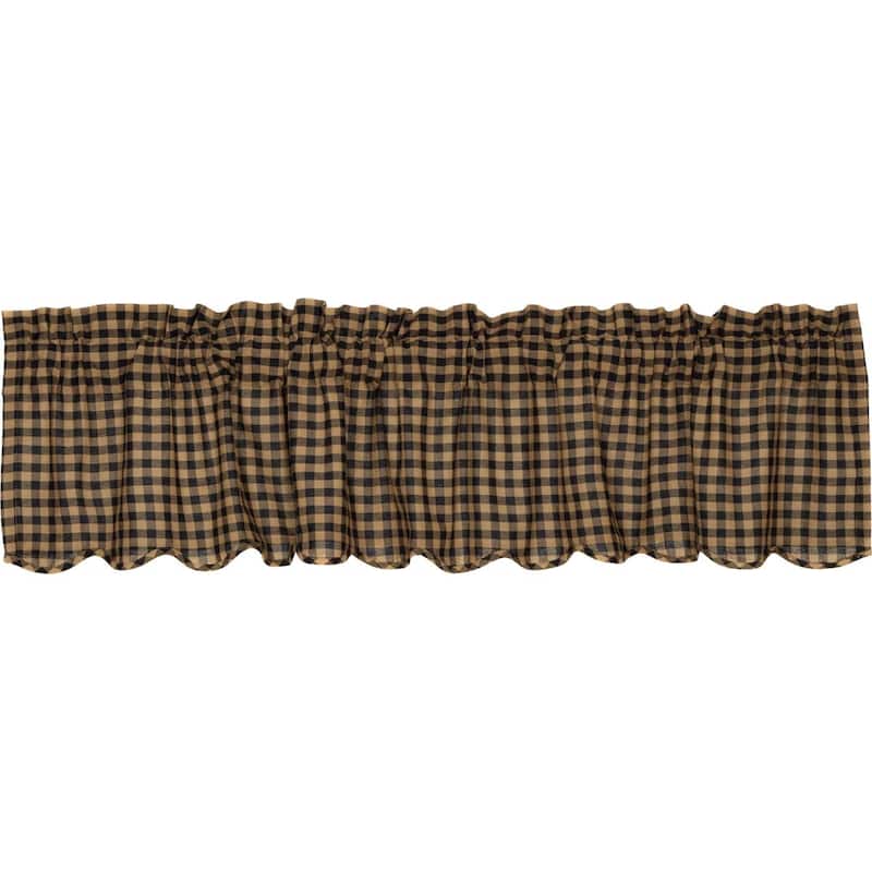 Check Scalloped Valance