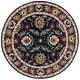preview thumbnail 28 of 37, SAFAVIEH Handmade Blossom Menga Contemporary Wool Rug 6' Round - Black/Ivory - Round