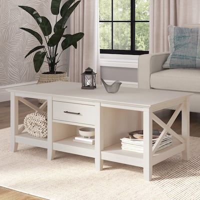 Key West Coffee Table with Storage by Bush Furniture