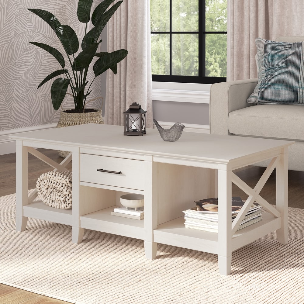Key West Coffee Table with Storage by Bush Furniture