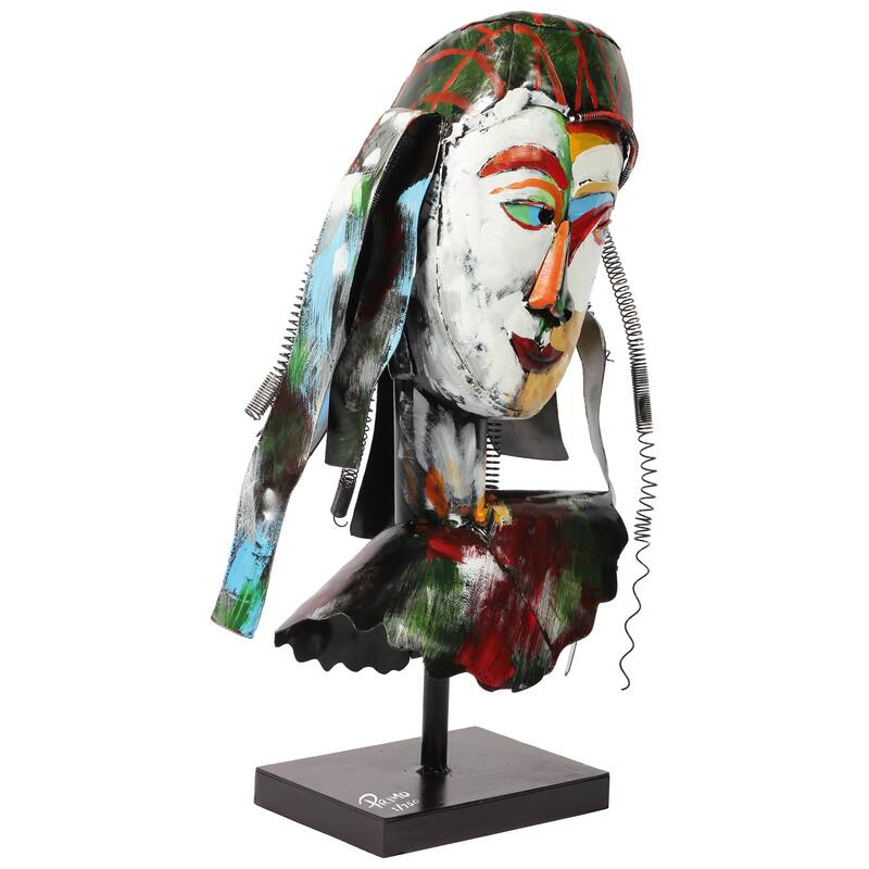 Iron Hand-Painted Colorful Art Sculpture