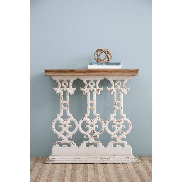 Classic Vintage Scrollwork Rectangular Console Table - 2.5' - Bed Bath ...