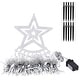 preview thumbnail 8 of 7, 1Pc 11.48FT 350LED Multicolored Christmas Star Waterfall Tree String Light