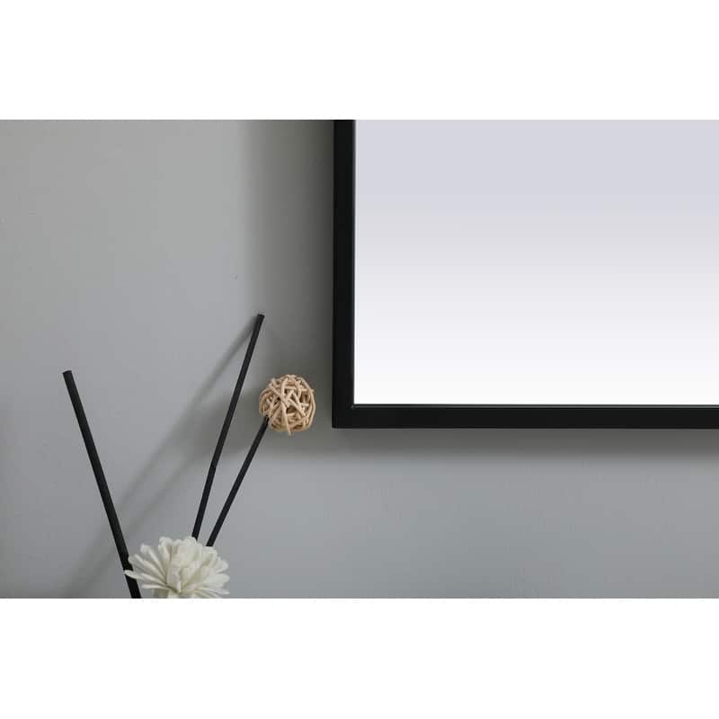 Indigo Home Metal Frame Arch Mirror 24x36 Inch
